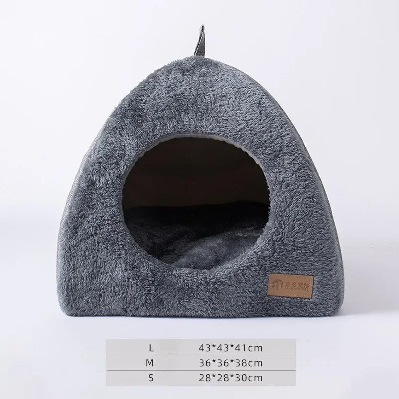 Nuevo nido triangular para gatos, casa cerrada para gatos y perros , nido para mascotas, cálido y grueso, nido para dormir